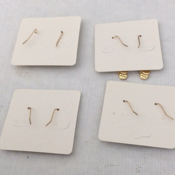 Elegant 4 Gold and Purple Earrings NWOT - Picture 6 of 6